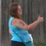 July 22, 2015 - Tina Kelly lets the hookah ho know that she approves